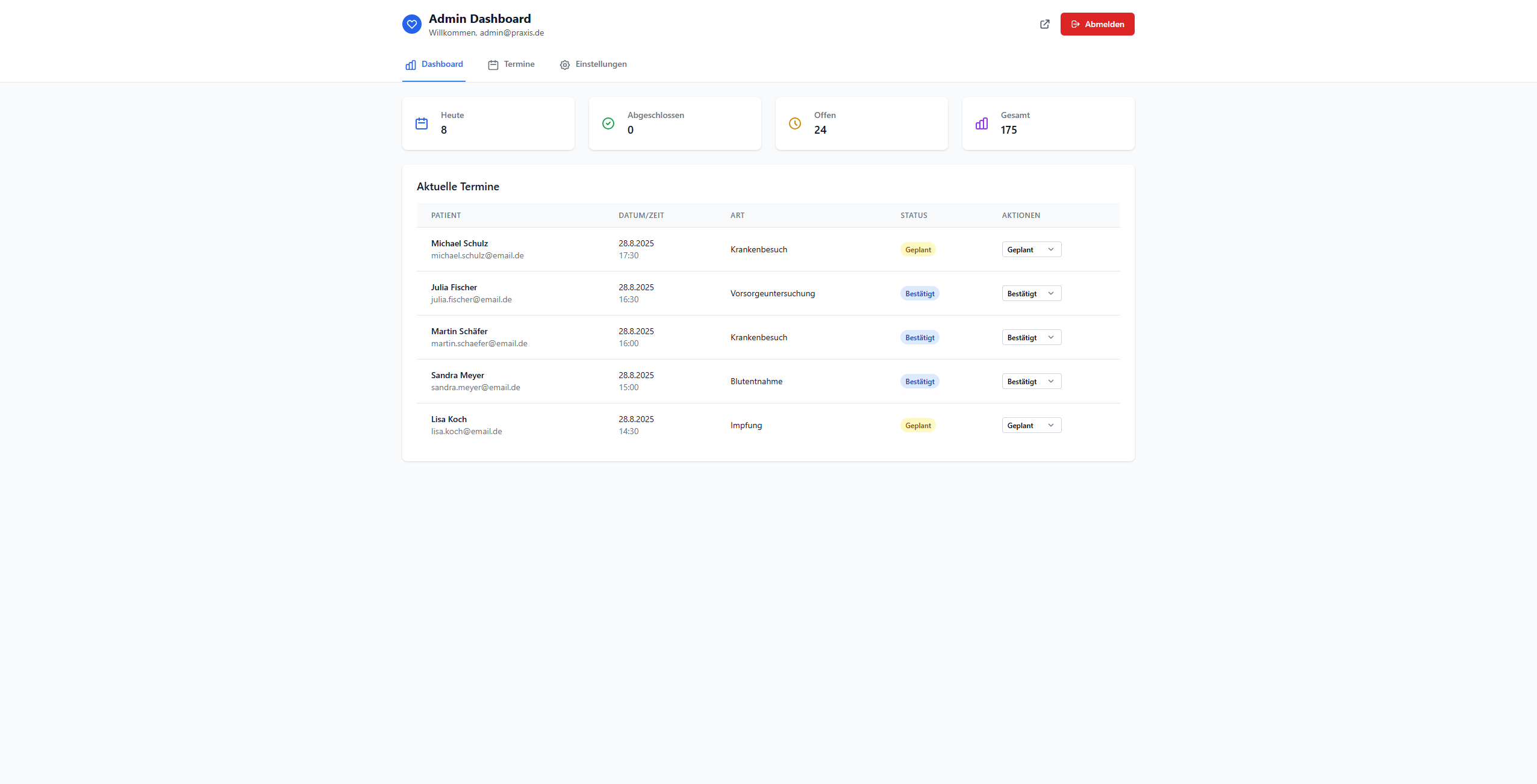 Admin Dashboard